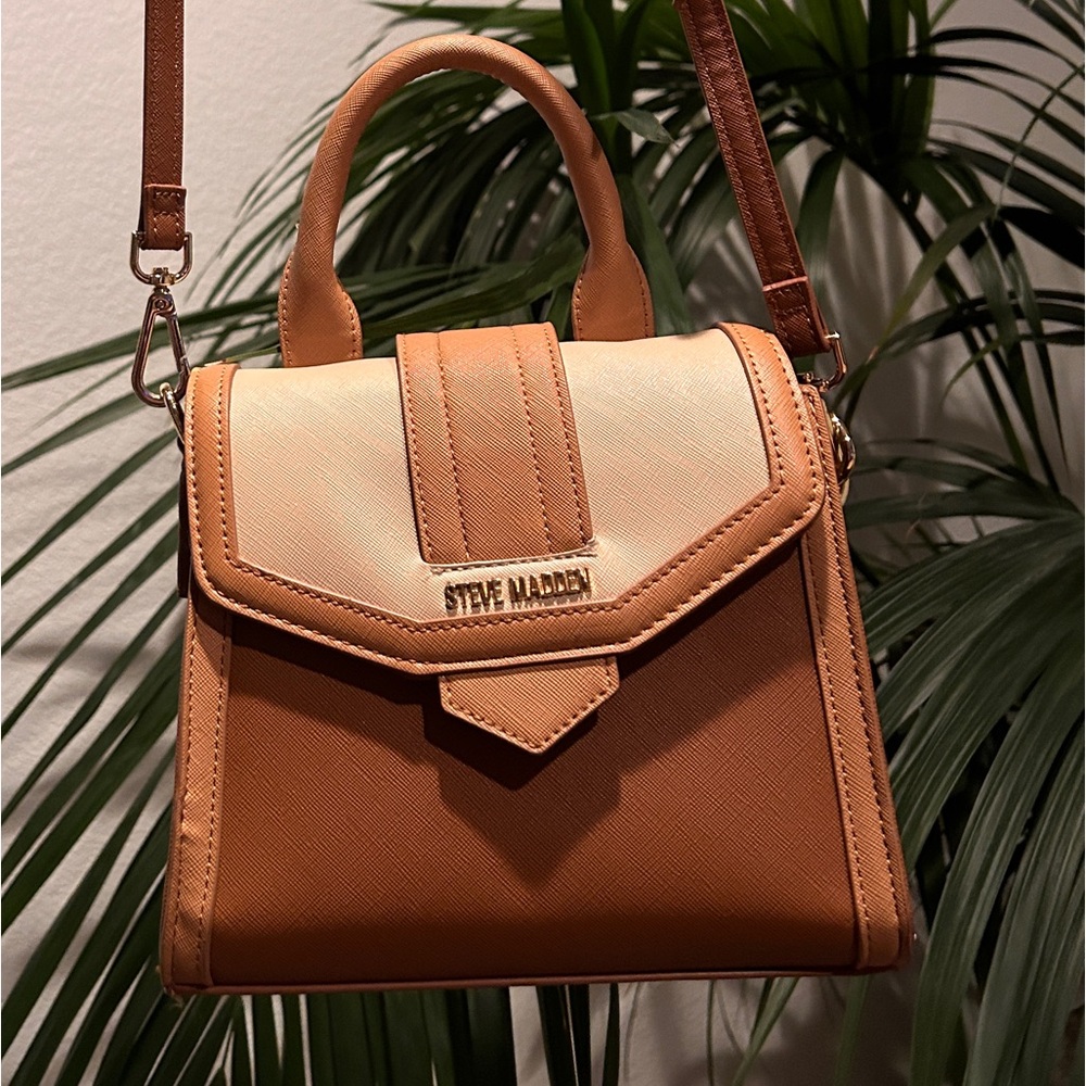 Steve Madden Two-Tone Satchel Bag | Like New Condition